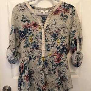 umgee floral print top